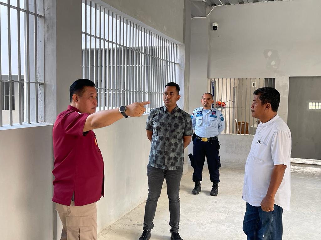 Lakukan Kontrol Rutin, Kadivpas Cek Blok Hunian Baru Lapas Narkotika Rumbai