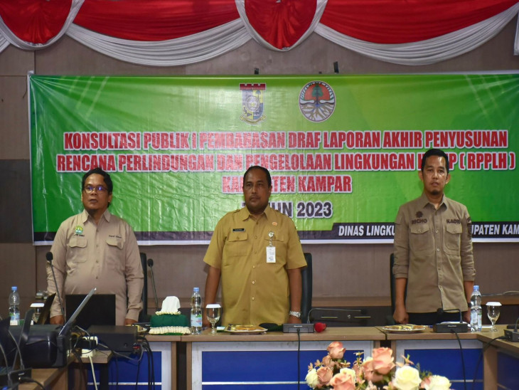 DLH Kampar Lakukan Konsultasi Publik  RPPLH, Guna Penentuan Pengelolaan Lingkungan Hidup 30 Tahun
