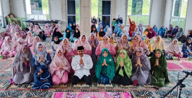PMT UI Desa Rimbo Panjang Mengadakan Halal Bihalal Sekaligus Kajian Bulanan