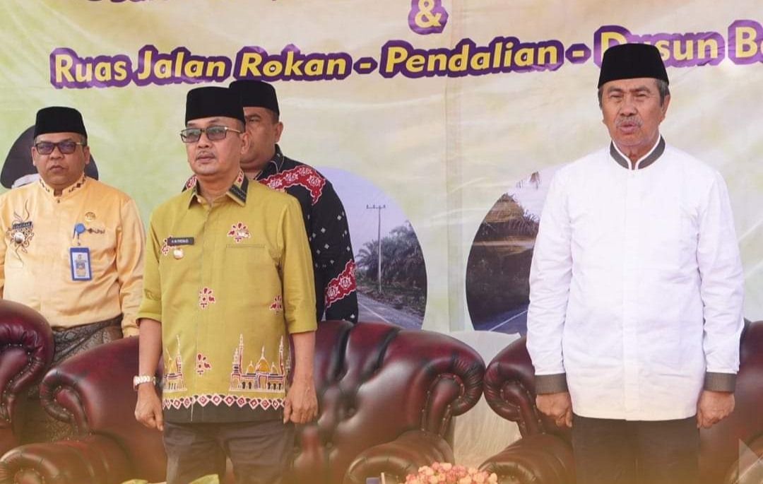 Gubri di Dampingi Pj Bupati Kampar, Resmikan Jalan dan Salurkan Bankeu Tahun 2023 di XIII Koto Kampa