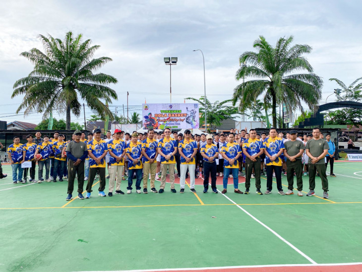 Turnamen Basket Dandim Cup 2024, Dibuka Langsung Kepala Disdikpora Kampar Aidil