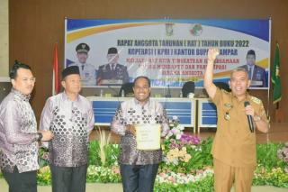 RAT KPRI Dibuka Pj Bupati Kampar Sekaligus Cabut Undian Umrah Bagi Anggota KPRI