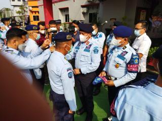 Kemenkumham Hadiri Pengukuhan Satops Patnal Satuan Operasional Lapas Sialang Bungkuk