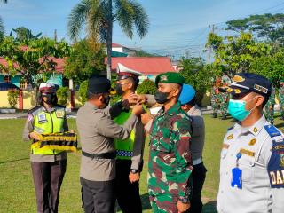 Operasi Patuh Lancang Kuning 2021, Polres Kampar Laksanakan Apel Gelar Pasukan