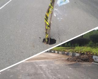 Pemkab Rohul Gerak Cepat Perbaiki Jalan Berlubang Warga, Alhamdulillah Sudah Ditangani