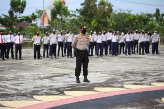 5 Jajaran Polres lakukan Apel Konsolidasi  Kesiapan PSBB