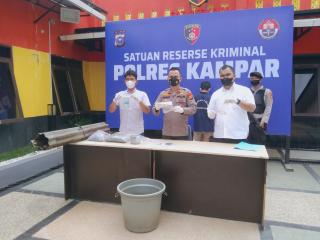 Kurang dari 24 Jam Polres Kampar Ungkap Pelaku Perampokan dan Pembunuhan