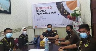Kejari Kampar Ikuti Rakernis Bidang Datun, Kejati Riau Dapat Penilaian 5 Besar Tingkat Nasional