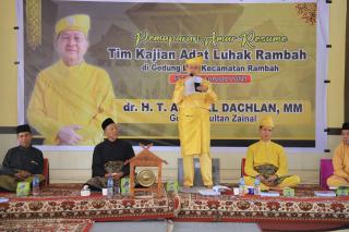 Tengku Afrizal Dachlan Diusulkan Segera ditakbal Jadi Raja Luhak Rambah