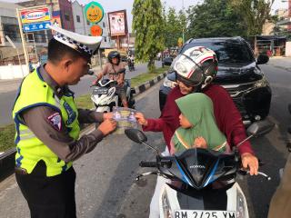 Sebelum Ops Zebra Lancang Kuning 2023 Dijalankan, Satlantas Polres Siak Lakukan Sosialisasi