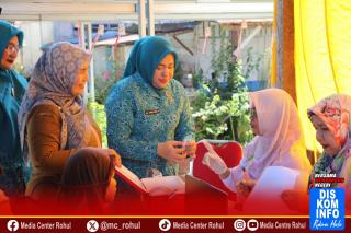 Ketua TP. PKK Rohul Launching PKG Gratis di Sekolah