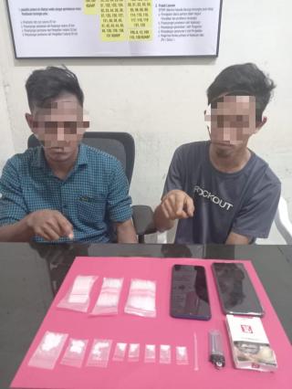 Tim Opsnal Satresnarkoba Polres Kampar Tangkap Pengedar Sabu di Desa Sipunggu