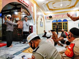 Wujudkan Pilkada Aman dan Damai Dimasa Pandemi Covid-19, Polsek Kandis Gelar Safari IbadahÂ 