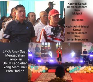 Kanwil Kemenkumham Riau Hadiri Peringatan HAN, LPKA Pekanbaru Tunjukan Kebolehan