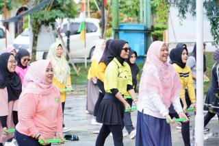 Bersama GOW Kampar, Gelar Senam Sehat Pount Fit, Erni Haerani: Badan Sehat Silahturahmi Terjaga