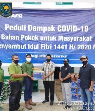 RAPP Estate Mandau Salurkan Paket Sembako Kepada Pemerintah Kecamatan Sei Mandau