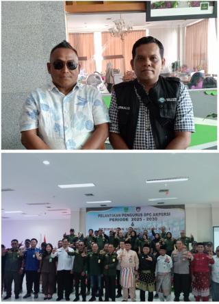 Pengurus GWI Rohul Hadiri Pelantikan AKPERSI DPC Rokan Hulu di Hotel Sapadia