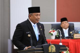 DPRD Rohul Rapat Paripurna Sertijab Dan Pidato Perdana Bupati Anton ST MM