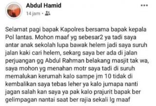 Sebelum Serang Polisi di Mapolres, Pelaku Unggah Status Tebas Kepala Polisi