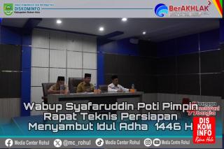Jelang Idul Adha 2025 Wabup Syafaruddin Poti Matangkan Persiapan Lewat Rapat Teknis 