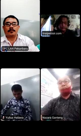 Persiapan Rakorwil , DPW MOI Riau Lakukan  Zoom Meeting 