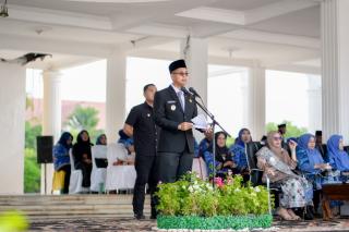 Upacara Peringatan Hari Pancasila Dipimpin Langsung Wabup Rohil, Jhony Charles