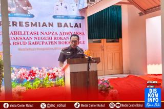 Kajati Riau resmikan Balai Rehab Napza dan Rumah RJ Rokan Hulu