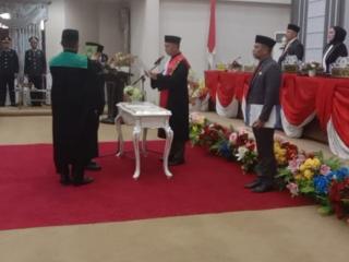 Rapat Paripurna Pengucapan Sumpah Janji Pimpinan DPRD Rohul Masa Jabatan 2024- 2029