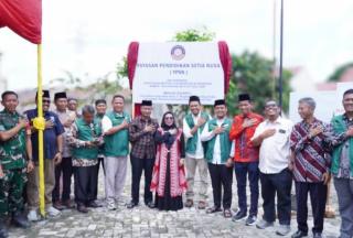 Wabup Kampar Resmikan YPSN dan Peletakan Batu Pertama Pembangunan MDTA Setia Nusa