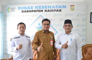 KPU Kampar Koordinasi Dengan Dinkes Kampar, Terkait Persiapan Penerima Ad Hoc Pemilu 2024