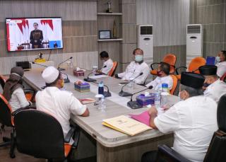 Alfedri Ikuti Aksi Pencegahan Korupsi Secara Daring. Jokowi : " Tindak Pelaku Korupsi Di Masa Pandem