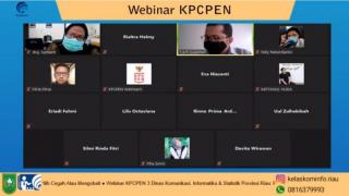 Webinar KPC PEN Diskominfotik Riau Hadirkan Diskusi Pilih Mencegah Atau Mengobati
