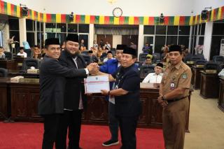 DPRD Rohul Gelar Rapat Paripurna Penyampaian LKPJ Bupati APBD TA 2023