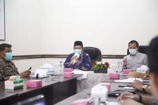 Bahas Penyelesaian Konfik Lahan, Bupati Alfedri Kunker ke BPN Siak.