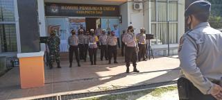 Polres Siak Amankan Pelaksanaan Proses Penetapan Pasangan Calon Bupati dan Wakil Bupati Kabupaten Si