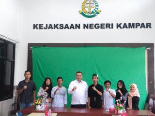 Himpunan Mahasiswa Islam Lafran Pane Kampar Berkunjung ke Kejari Kampar, Bahas Seputar Ini