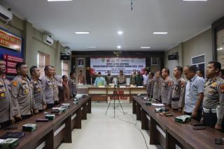 Plh Kapolres Rohul  Pimpin Rapat Lintas Sektoral Operasi Mantap Brata Lancang Kuning 2023 - 2024 