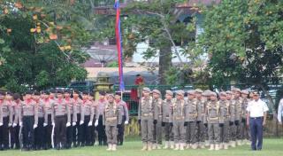 Upacara Detik-detik Proklamasi Kemerdekaan RI Ke 79 Diikuti Kasat Pol PP Kampar