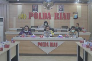 Cegah Penyebaran Covid 19, Polda Riau Kumpulkan Pelaku Usaha.