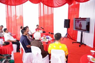 Asisten ll Setda Kampar Hadiri Virtual Kick Off Ketahanan Pangan, Menyongsong 100 Hari Kerja Asta