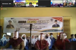 SMP N 1 Tapung Hulu, Laksanakan Progam Jaksa Masuk Sekolah Kejari Kampar