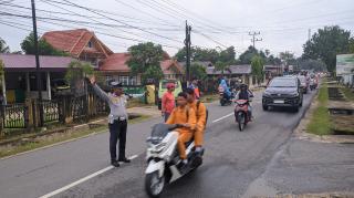 Berikan Rasa Nyaman Bagi Pengguna Jalan, Dishub Kampar Rutin Melakukan KTL di Titik Rawan Lokasi