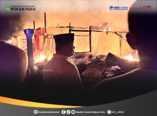 Tragedi Api di Pasar Lama Pekan Tebih, Puluhan Hunian Hangus dalam Sekejap