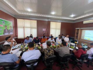 Pj Bupati Kampar Diwakili Plt Kadis Perinaker Lakukan Pembahasan UMK 2024