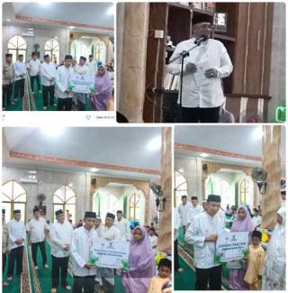 Sekda Rohul Hadiri Kegiatan Safari Ramadhan di Masjid Al-Istiqomah Desa Rokan Koto Ruang