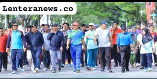 Pemkab Rohul Adakan Jalan Santai dan Pembukaan Rohul Expo, Peringatan HUT Rohul Ke 25