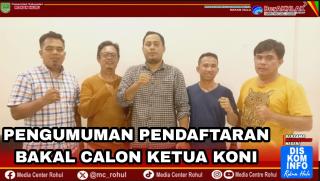 Pengumuman Pendaftaran Bakal Calon Ketua KONI