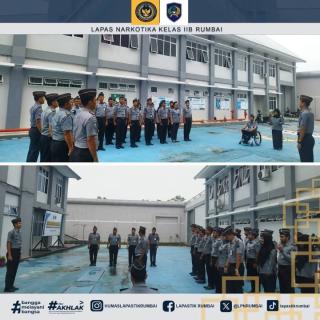 Lapas Narkotika Rumbai Gelar Apel Pagi, Perkuat Kedisiplinan Pegawai Sebagai Kunci Pelayanan Prima