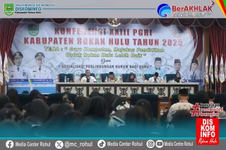 Wabup Syafaruddin Poti buka Konferensi Kabupaten PGRI Rokan Hulu Ke 23