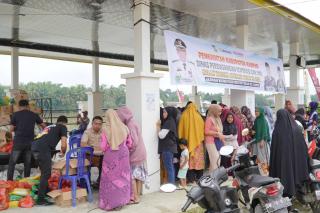 Harga Bahan Poko Meninggi, Pemkab Kampar Adakan Pasar Murah di Desa Batu Belah